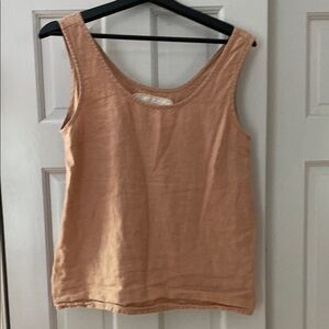 notPERFECTLINEN apricot Sleeveless Tank Top
